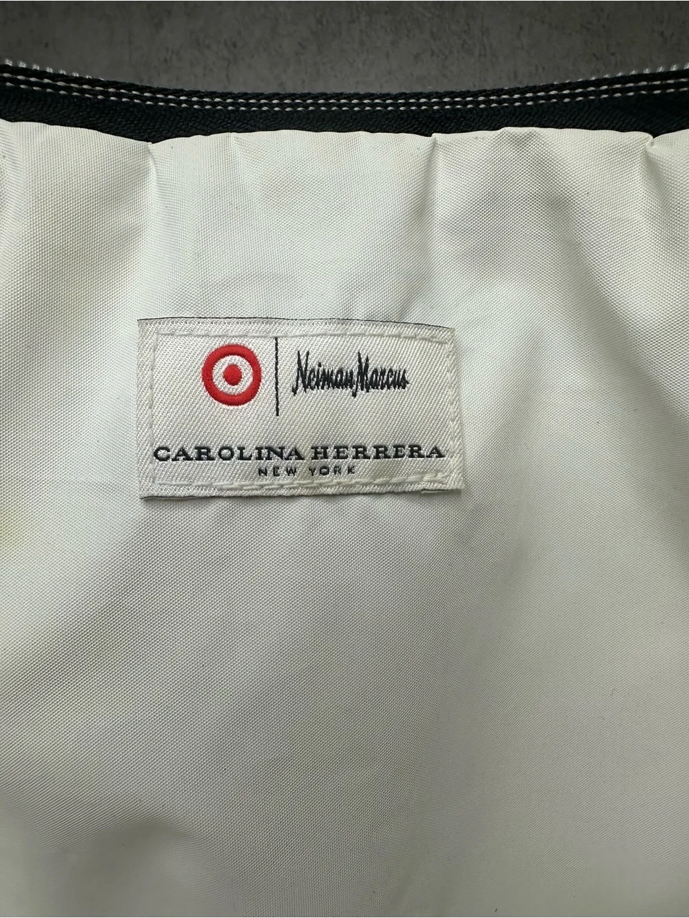 Carolina Herrera Neiman Marcus Graphic Print Cosmetic Makeup Pouch Ba